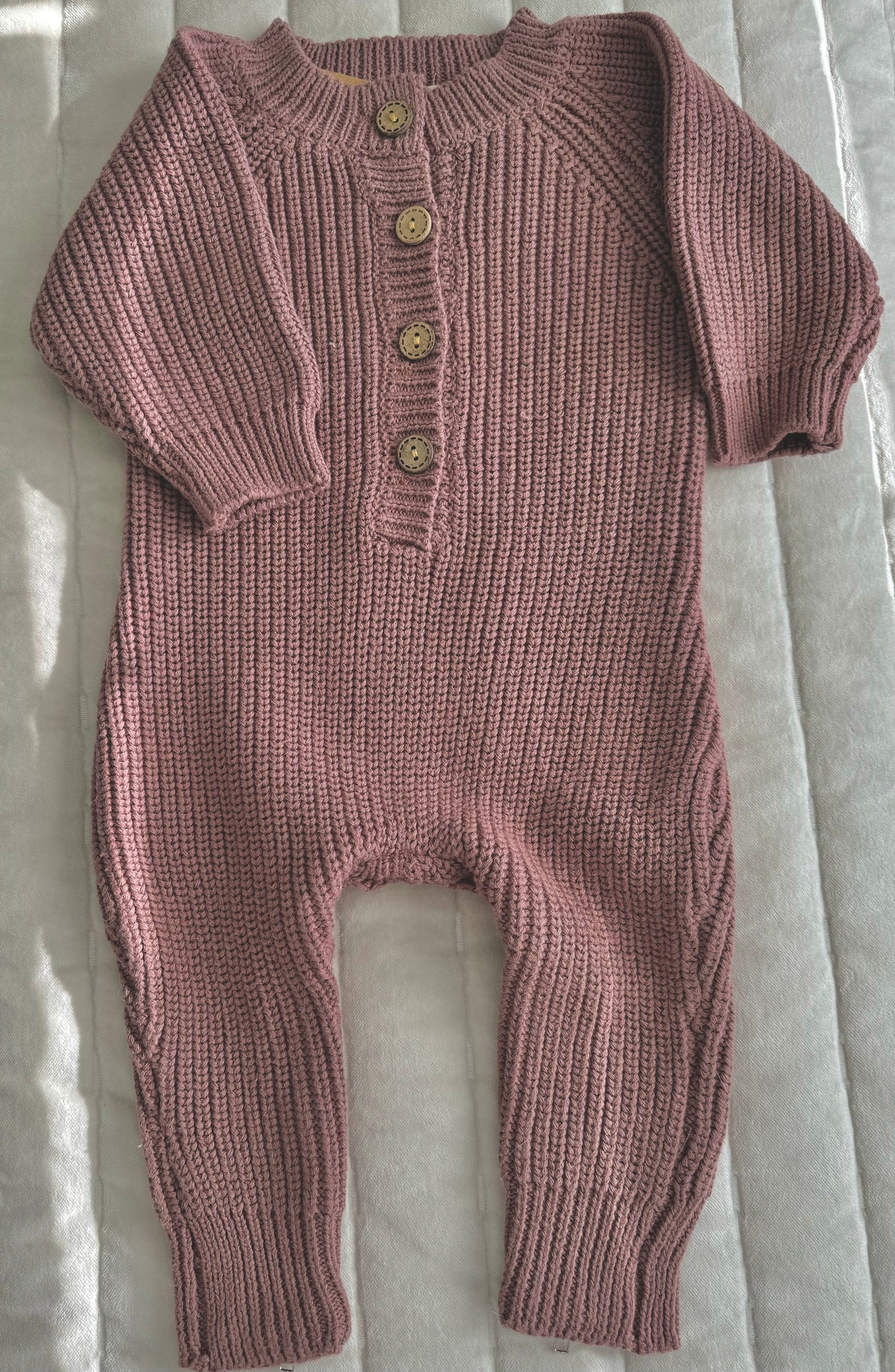 Plum Knit Romper