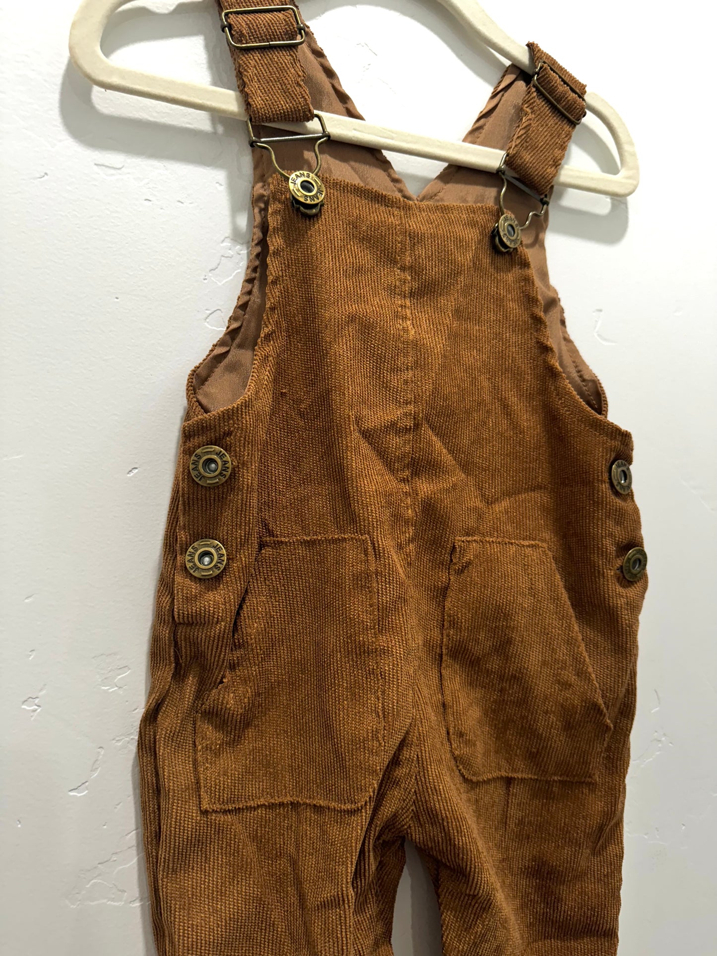 Camel Corduroy Overalls