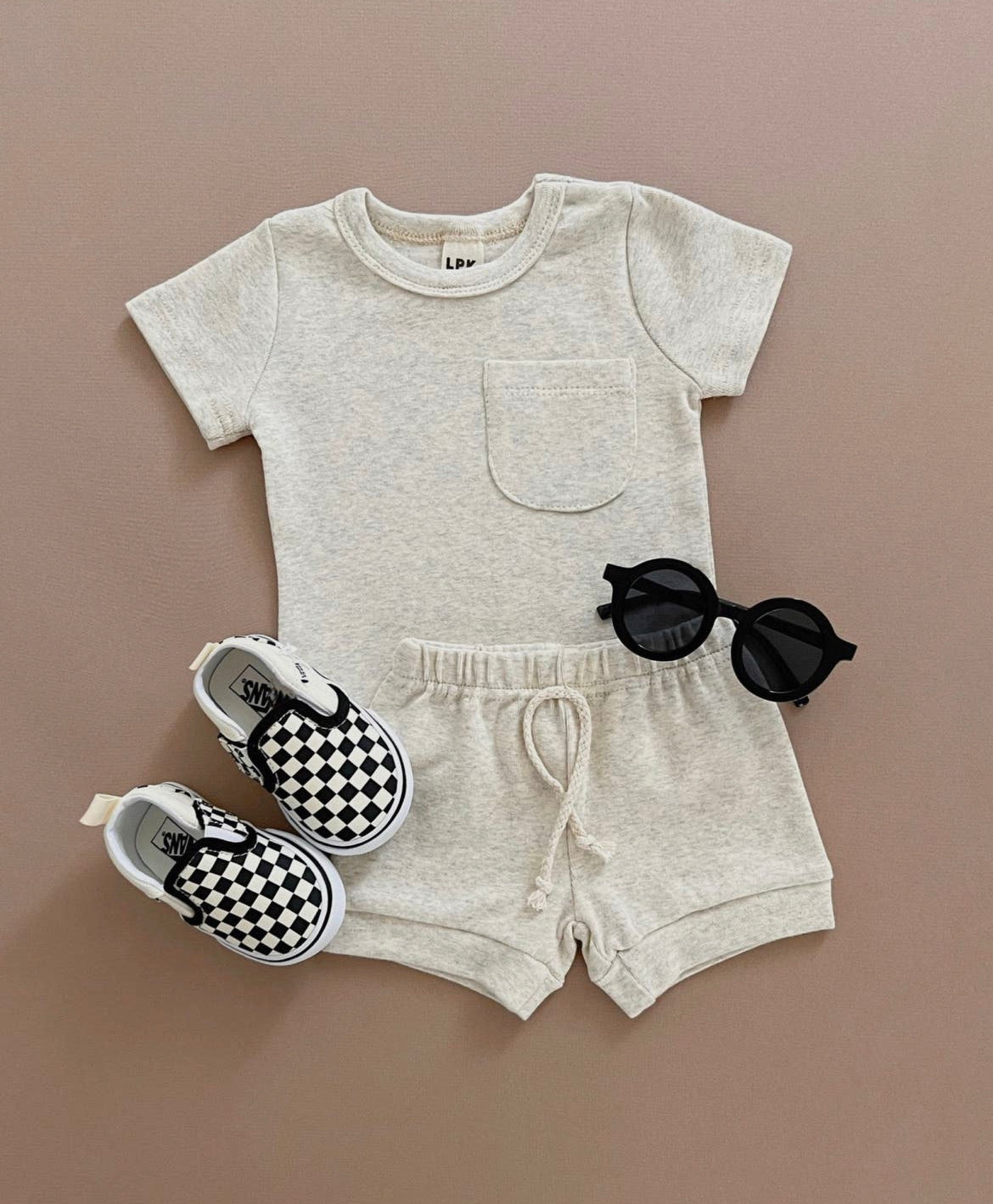 Oatmeal Short Set