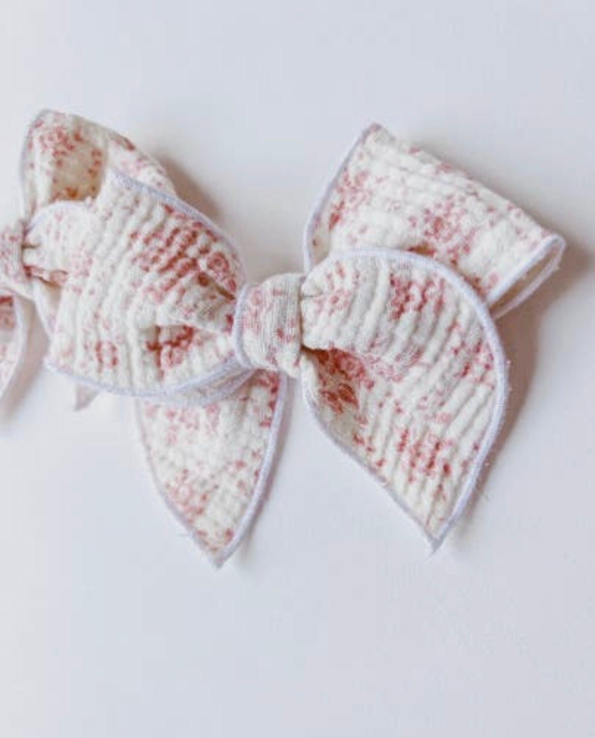 Vintage Pink Floral Bow