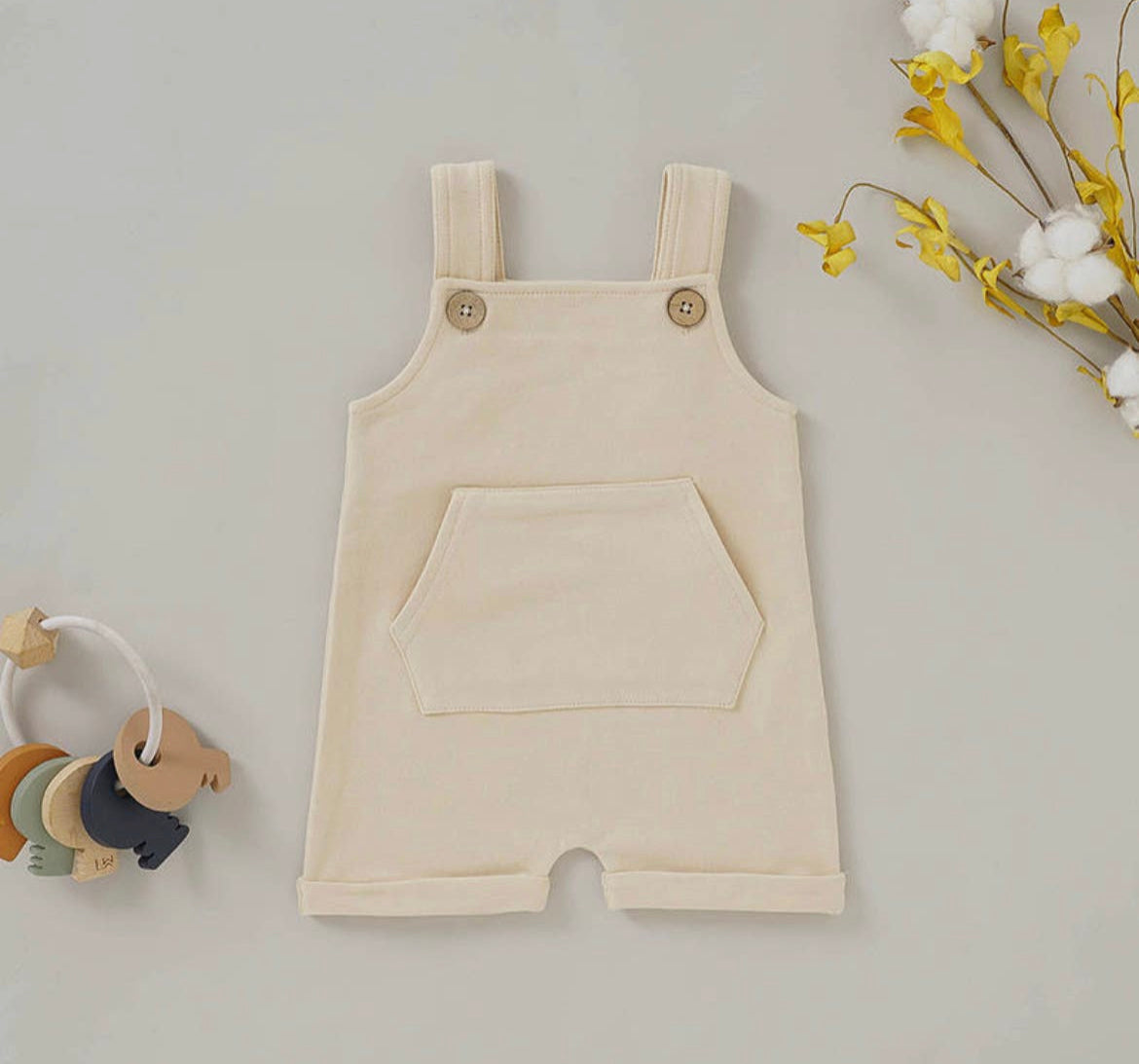 Cream Overalls