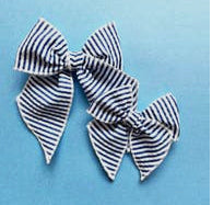 Navy Stripped Bow