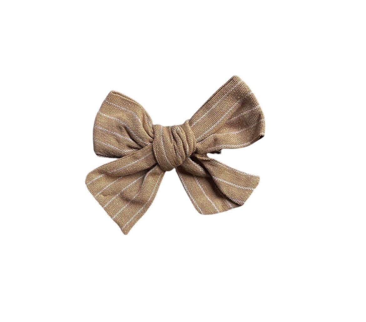 striped baby girl bow