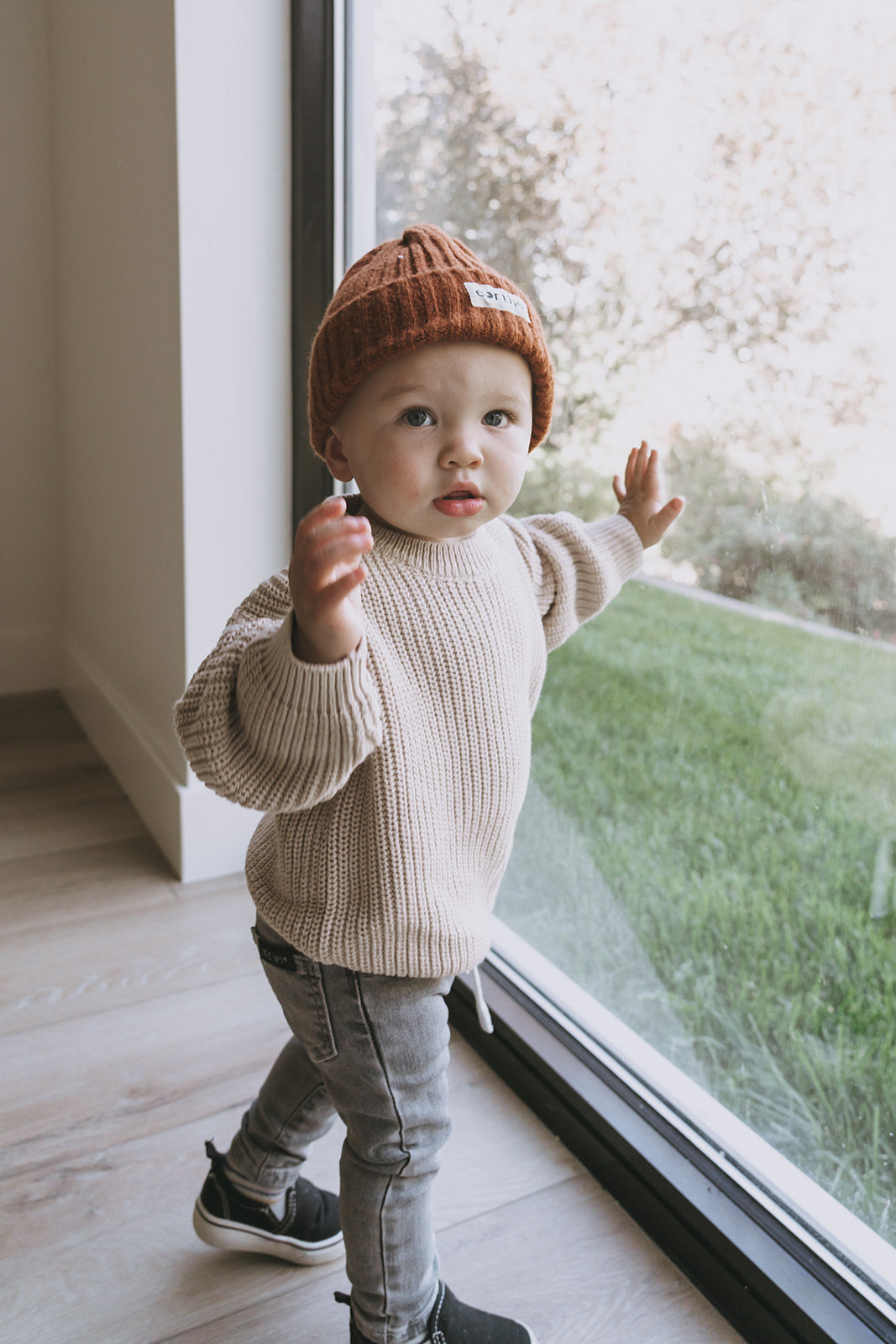 knit baby beanie