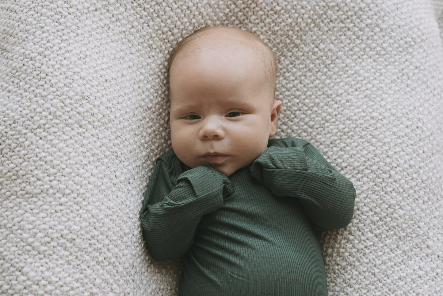 forest green baby gown