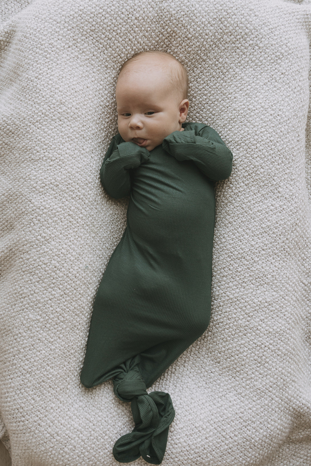 baby knotted gown