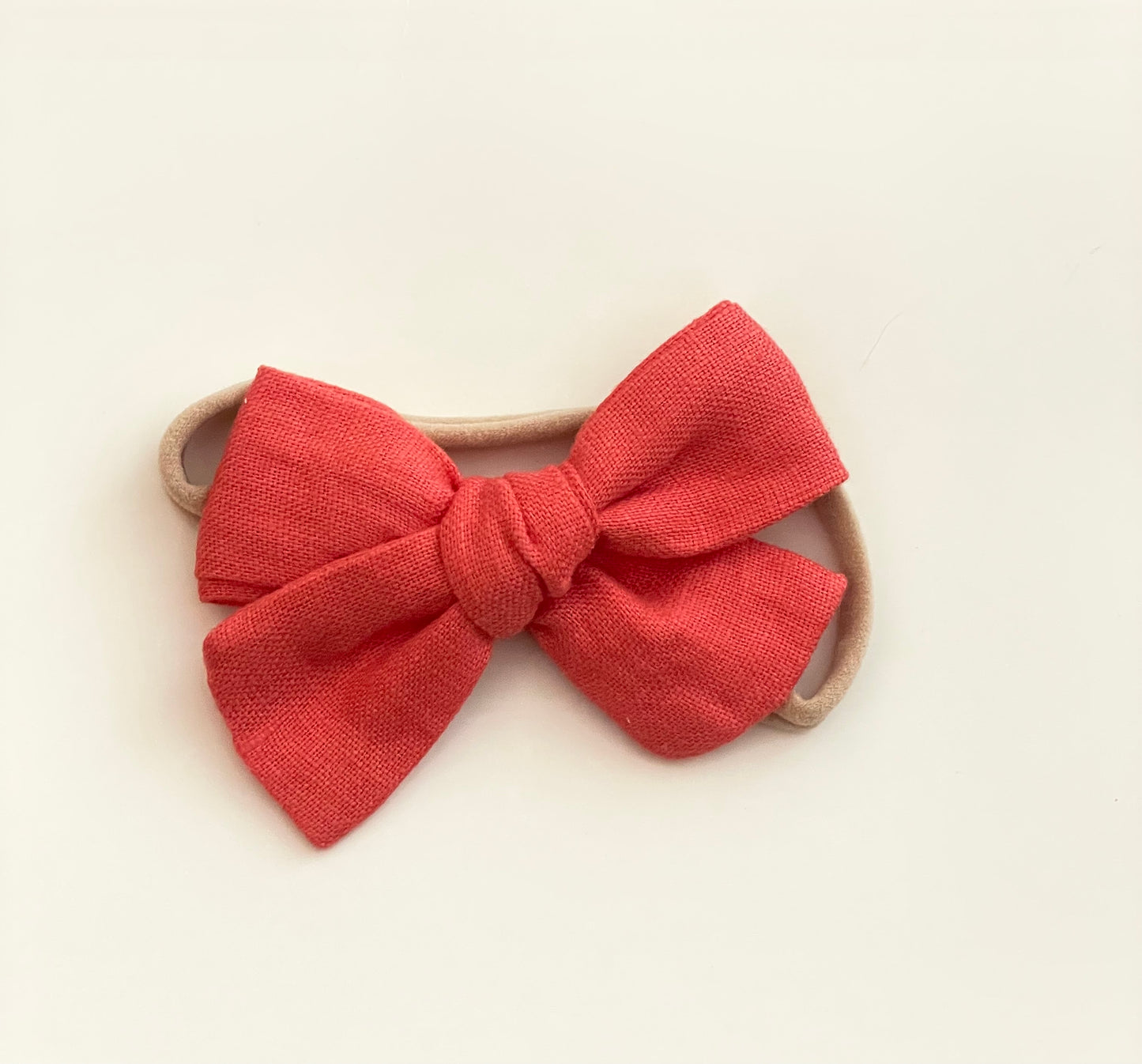 Coral Dainty Simple Bow