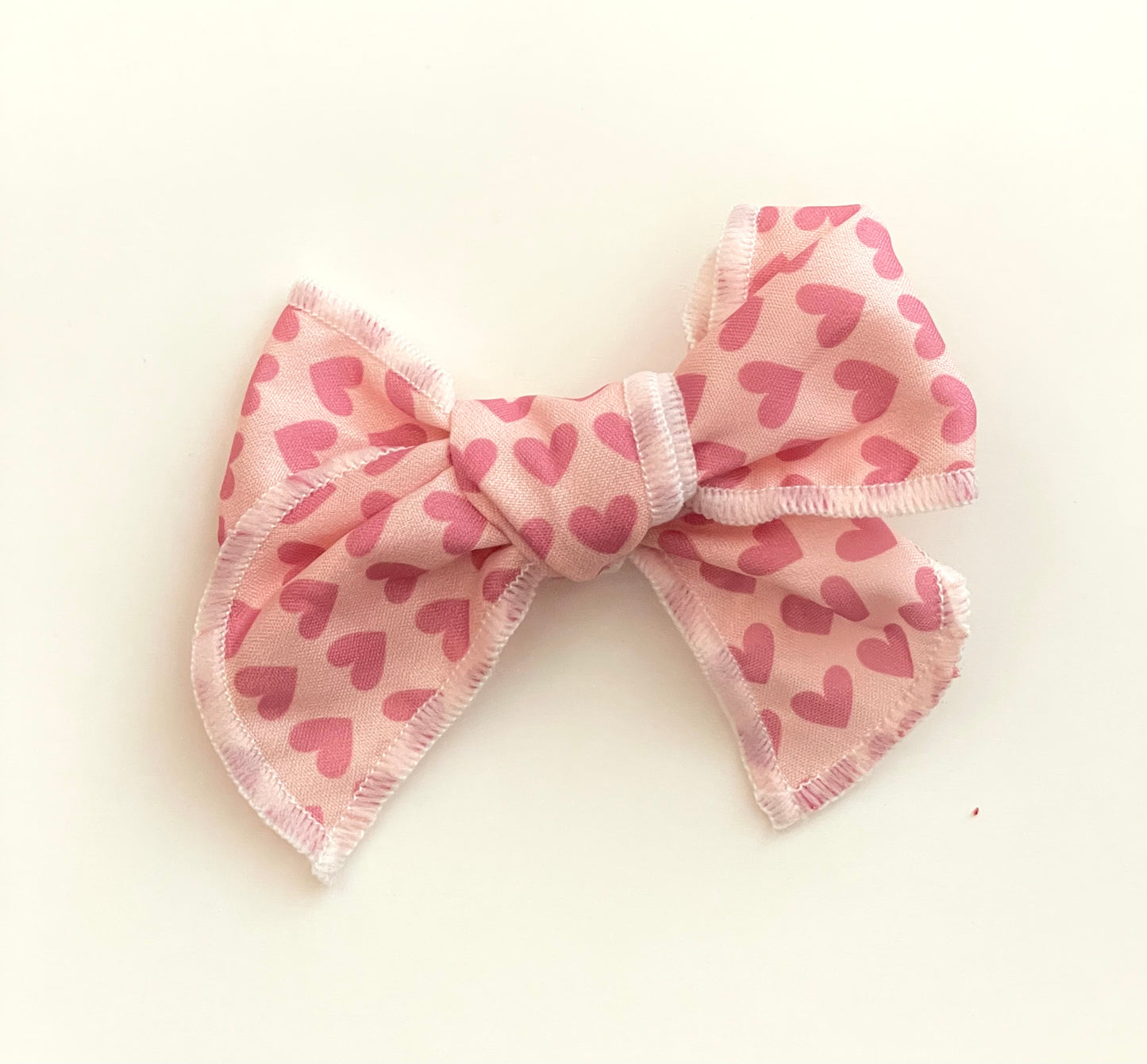 Pink Hearts Bow