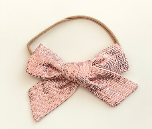 Blush Shimmer Bow